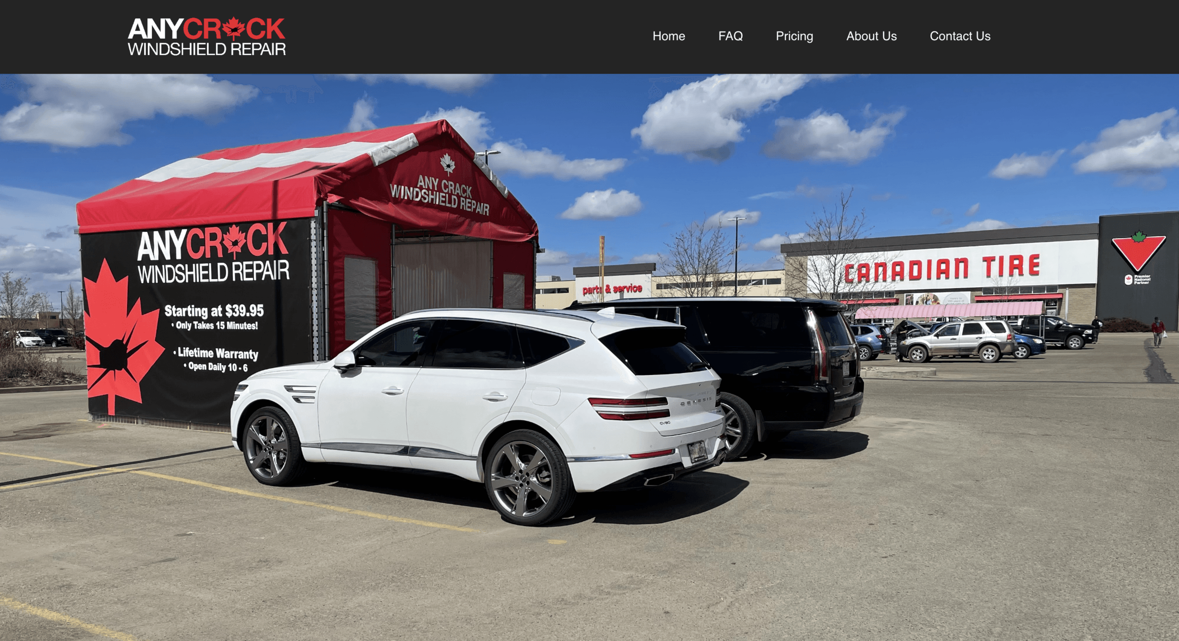 Any Crack Windshield Repair website